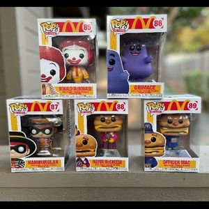 McDonald’s Funko Pops. All 5 McDonald’s Funko Pops.